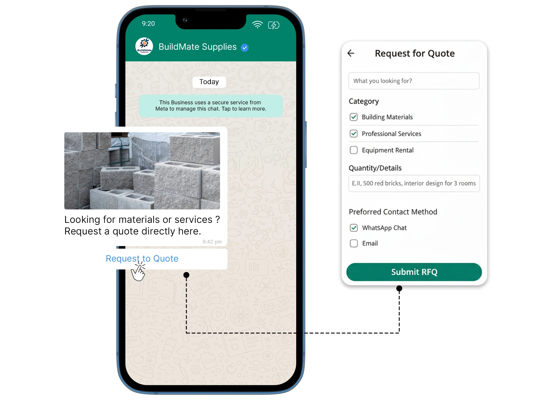 HillTeck WhatsApp in-chat forms for seamless customer data collection