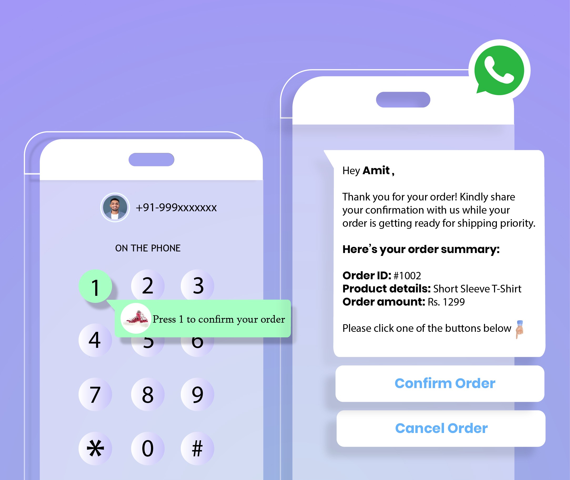 AI voice call COD order confirmation with IVR keypad verification - HillTeck